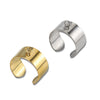 Jewelry Accessories Stainless Steel Ushaped Ring Ear Buckle With Circle Pattern Welding Highgrade Real Gold Nonfading Electroplating