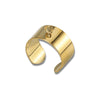 Jewelry Accessories Stainless Steel Ushaped Ring Ear Buckle With Circle Pattern Welding Highgrade Real Gold Nonfading Electroplating