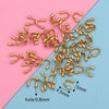 Jewelry Accessories Stainless Steel Ushaped Tube Protector Vacuum Goldplated Closing Buckle