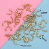 Jewelry Accessories Stainless Steel Ushaped Tube Protector Vacuum Goldplated Closing Buckle