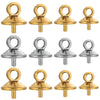 Jewelry Accessories Stainless Steel Vacuum Goldplated Round Bead Cap Pearl Pendant Sheep Eye Cap