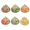Jewelry Accessories Stainless Steel Vacuum Plated Color Gradient Drop Oil Shell Pendant Handmade