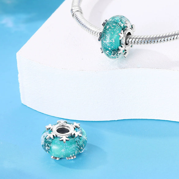 Jewelry Accessories Sterling Silver Glass Beads Dripping Oil Style Charm Beads For Bracelet Necklace