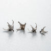 Jewelry Accessories Titanium Alloy Geometric Polished Ear Nail Puncture Emptyholder