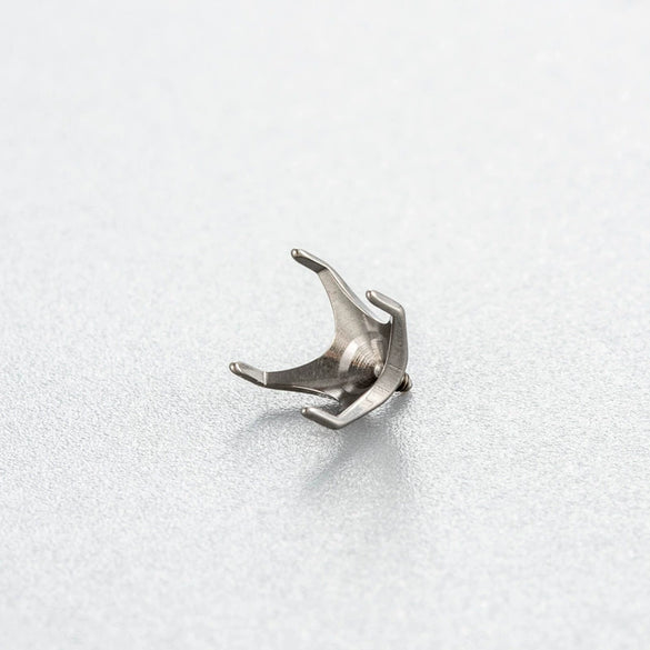 Jewelry Accessories Titanium Alloy Geometric Polished Ear Nail Puncture Emptyholder