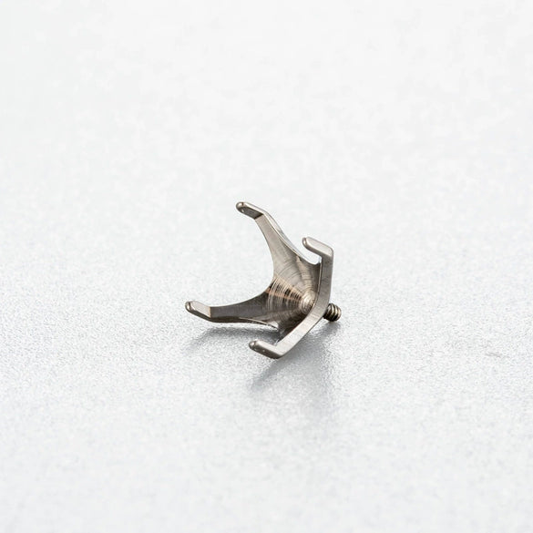 Jewelry Accessories Titanium Alloy Geometric Polished Ear Nail Puncture Emptyholder
