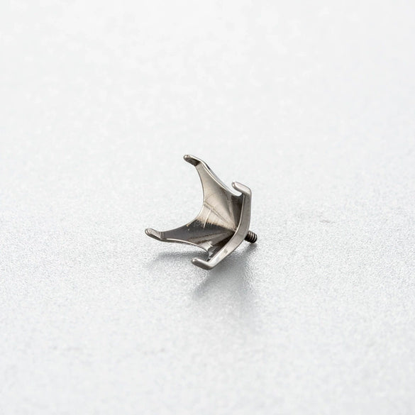 Jewelry Accessories Titanium Alloy Geometric Polished Ear Nail Puncture Emptyholder