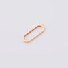 Jewelry Accessories Titanium Steel Eggshaped Geometric Flat Buckle Earrings And Oval Ring With Fine Polishing