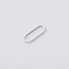 Jewelry Accessories Titanium Steel Eggshaped Geometric Flat Buckle Earrings And Oval Ring With Fine Polishing