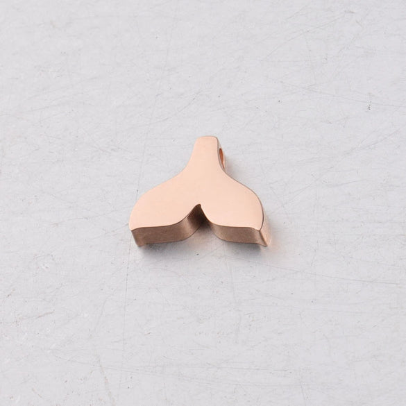 Jewelry Accessories Titanium Steel Fish Tail Bead Pendant With Mirror Finish Polishing