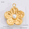 Jewelry Accessories Titanium Steel Heart Pearl Butterfly Love Flowers Minimalist Electroplating Pendant For Women