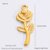 Jewelry Accessories Titanium Steel Heart Pearl Butterfly Love Flowers Minimalist Electroplating Pendant For Women