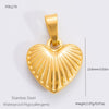 Jewelry Accessories Titanium Steel Heart Pearl Butterfly Love Flowers Minimalist Electroplating Pendant For Women