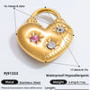 Jewelry Accessories Titanium Steel Heart Pearl Butterfly Love Flowers Minimalist Electroplating Pendant For Women