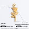 Jewelry Accessories Titanium Steel Heart Pearl Butterfly Love Flowers Minimalist Electroplating Pendant For Women