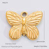 Jewelry Accessories Titanium Steel Heart Pearl Butterfly Love Flowers Minimalist Electroplating Pendant For Women