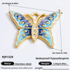 Jewelry Accessories Titanium Steel Heart Pearl Butterfly Love Flowers Minimalist Electroplating Pendant For Women