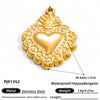 Jewelry Accessories Titanium Steel Heart Pearl Butterfly Love Flowers Minimalist Electroplating Pendant For Women