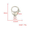 Jewelry Accessories Titanium Steel Shrimp Bow Buckle Lobster Buckle Electroplated Street Geometric Doll Pendant
