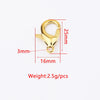 Jewelry Accessories Titanium Steel Shrimp Bow Buckle Lobster Buckle Electroplated Street Geometric Doll Pendant