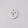 Jewelry Accessories Titanium Steel Single Hole Round Hollow Constellation Geometric Pendant Mirror Finish Polishing