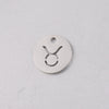 Jewelry Accessories Titanium Steel Single Hole Round Hollow Constellation Geometric Pendant Mirror Finish Polishing