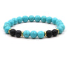 Jewelry Accessories Unisex Handmade Agate Bracelet With Geometric Pattern