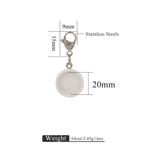 Jewelry Accessories Wood Key Ring With Round Shape And Electroplating Processing