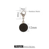 Jewelry Accessories Wood Key Ring With Round Shape And Electroplating Processing