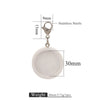 Jewelry Accessories Wood Key Ring With Round Shape And Electroplating Processing