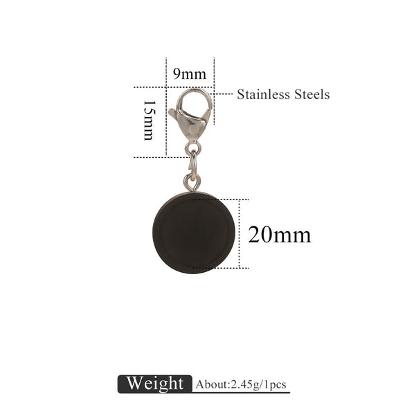 Jewelry Accessories Wood Key Ring With Round Shape And Electroplating Processing