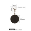 Jewelry Accessories Wood Key Ring With Round Shape And Electroplating Processing