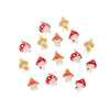 Jewelry Accessories Zinc Alloy Dripping Oil Small Mushroom Pendant With Totem Pattern