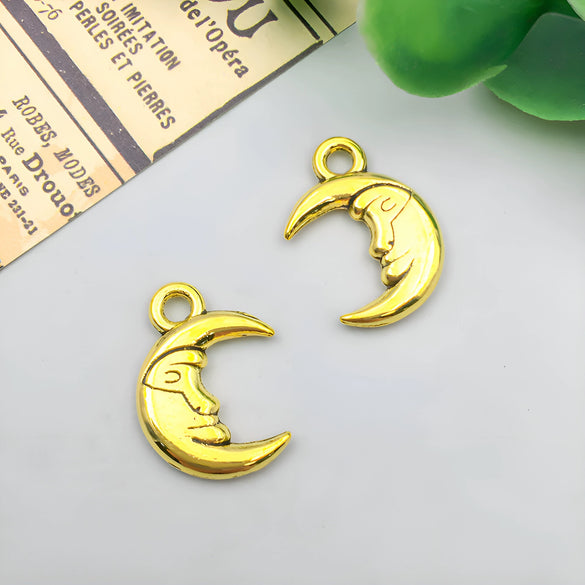 Jewelry Accessories Zinc Alloy Pendant Retro Antique Style Electroplated With Sun Moon Star Pattern