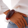 Jewelry Acrylic Acetate Resin Curved Irregular Texture Electroplated Bracelet