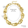 Jewelry Acrylic Geometric Exaggerated Hip Hop Cuban Chain Electroplated Necklace For Women