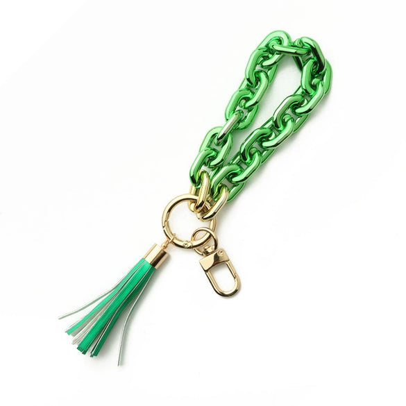 Jewelry Acrylic Geometric Handmade Ladies Keychain Bracelet