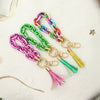 Jewelry Acrylic Geometric Handmade Ladies Keychain Bracelet