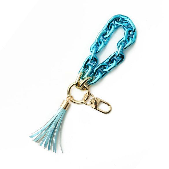 Jewelry Acrylic Geometric Handmade Ladies Keychain Bracelet
