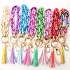 Jewelry Acrylic Geometric Handmade Ladies Keychain Bracelet