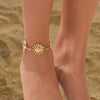 Jewelry Alloy And Iron Chain Geometric Style Women's Anklet With Tassel