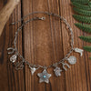 Jewelry Alloy And Iron Chain With Turquoise Cow Head Pendant Geometric Pattern Electroplated Clavicle Chain For Women