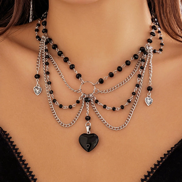 Jewelry Alloy Ball Chain Butterfly Zodiac Geometric Dripping Oil Women's Necklace