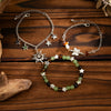Jewelry Alloy Beaded Bracelet With Mushroom Butterfly Pendant Animal Zodiac Star Geometric Electroplating For Women