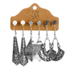 Jewelry Alloy Bohemian Style Geometric Electroplating Tassel With Pendant Earrings Set