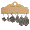 Jewelry Alloy Bohemian Style Geometric Electroplating Tassel With Pendant Earrings Set