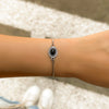 Jewelry Alloy Box Chain Bracelet Geometric Diamond Women's Retro Style Adjustable