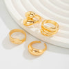 Jewelry Alloy Bracelet Irregular Shape Ins Style Grinding Angle Electroplating
