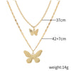 Jewelry Alloy Butterfly Necklace With Electroplating Treatment Featuring Animal Patterns