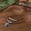 Jewelry Alloy Cactus Geometric Punk Style Electroplating Necklace
